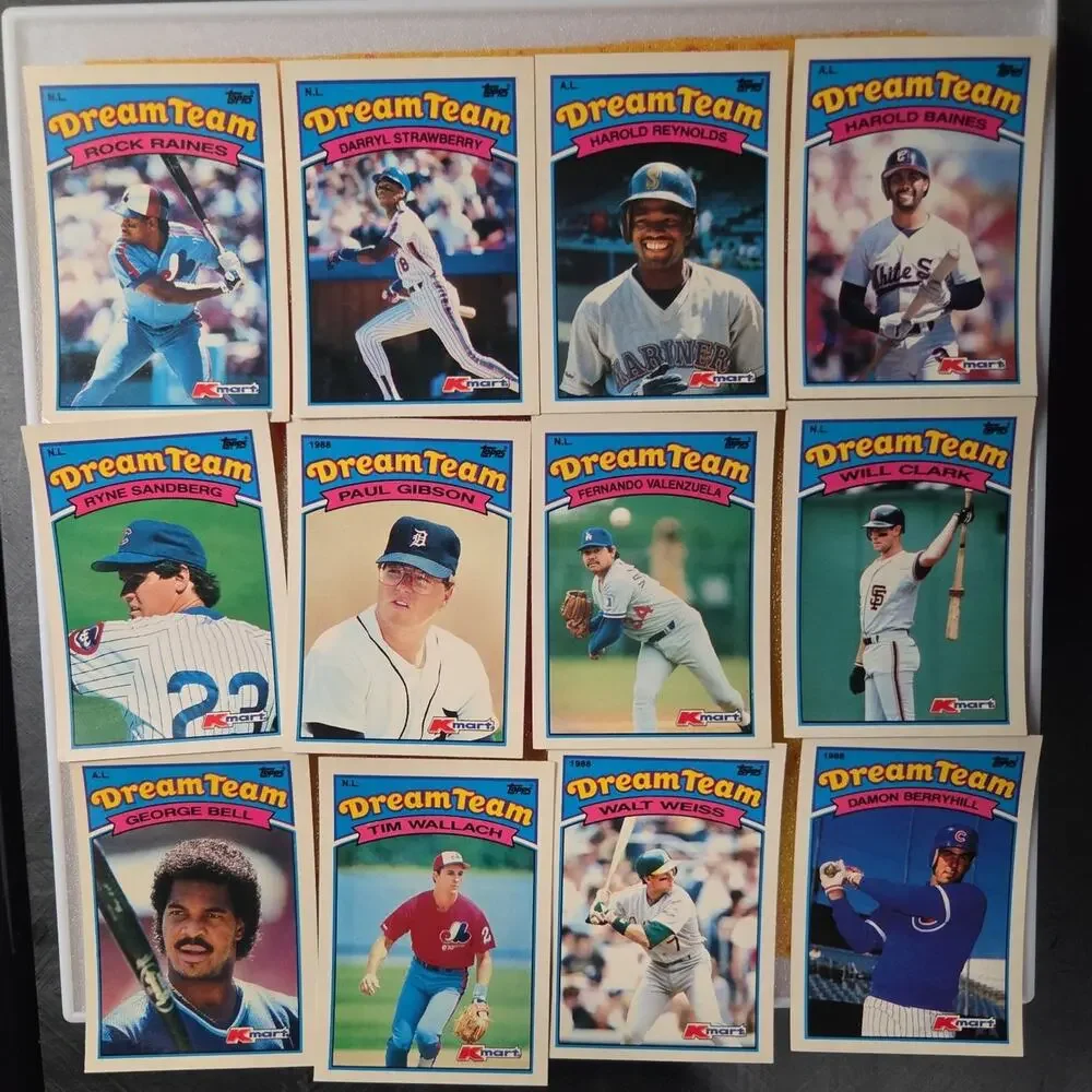 1988 Kmart Collectors' Edition Dream Team Baseball Cards no gum
